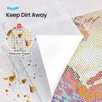 ARTDOT 200-Piece Double-Sided Non-Stick Release Paper for Diamond Art Kits, 15x10 cm Thickened Cover Replacement Paper as Diamond Painting Accessories and Tools