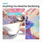 ARTDOT 200-Piece Double-Sided Non-Stick Release Paper for Diamond Art Kits, 15x10 cm Thickened Cover Replacement Paper as Diamond Painting Accessories and Tools