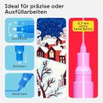 ARTISTRO 12 Regular Paint Pens for Glass Marking, Rock Painting, Ceramic, Wood, Fabric, Scrapbooking, DIY Craft Making, Coloring - Acrylic Paint Markers Extra-Fine Tip 0.7mm