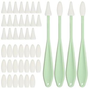 44Pcs Blending Stumps for Drawing, Sketch Blending Drawing Tools Sketch Trimmer Erase Sponge Wiper Ideal for Student Artist Highlighting, Shadowing and Correcting Drawing(Green)