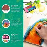 Norberg & Linden 144-Piece Art Set in Wooden Box with Drawer - Art Set for Adults, Teens, Kids - Premium Art Supplies - Includes Watercolors, Oil Pastels, Crayons, & More