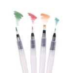 Original Tobios Watercolor Brush Pens Set – 4 Refillable Water Pens for Artists, Adults & Beginners, Leakproof Brush Tips for Blending, Calligraphy & Adult Coloring, Portable Paint Brush Set, Art Gift