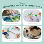 Original Tobios Watercolor Brush Pens Set – 4 Refillable Water Pens for Artists, Adults & Beginners, Leakproof Brush Tips for Blending, Calligraphy & Adult Coloring, Portable Paint Brush Set, Art Gift