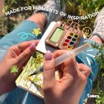 Original Tobios Watercolor Brush Pens Set – 4 Refillable Water Pens for Artists, Adults & Beginners, Leakproof Brush Tips for Blending, Calligraphy & Adult Coloring, Portable Paint Brush Set, Art Gift