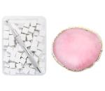 FULINJOY 100Pcs Soft Ombre Nail Art Sponges with Grabbing Pen Sponge Picker and Resin Nail Art Palette for Gradient, French Fade, Blooming and Stamping Polish Application, Manicure Supplies