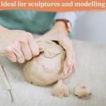 Air Dry Clay Premium 10 lbs White All-Natural - Ideal for Beginners to Advanced Sculptors, Versatile DIY Modeling Clay, Talc-Free & Reusable (White, 10 Pounds)