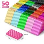 ARTpar 50 Colors Polymer Clay kit，Modeling Clay with Sculpting Tools for Starter,Oven Bake DIY Model Clay,Non-Toxic, Non-Sticky,Gift for Kids Adults