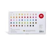 KINGART 50-Piece Soft Pastels, 48 Colors, Extra Free Black & White, Square Chalk for Drawing, Blending, Layering, Shading, Pastels Art Supplies