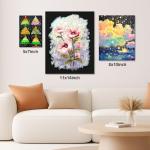 12 Pack Black Canvas for Painting 11x14 Inch, Canvas Boards for Painting, Cotton Primed Acid Free Blank Canvas Panels for Oil, Acrylic Paint and Tempera.