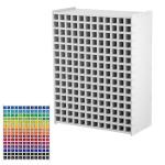 Xaajooio Marker Organizer Holder for 180 Markers, Art Supply Storage Rack with Adjustable Dividers, Desktop Pen Holder for Colored Pencils and Brushes, White