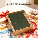 Lightwish Watercolor Pad - A5 20 Sheets 100% Cotton 300GSM Hot Press Paper | Detachable with Backing Board | All-in-One Travel Watercolor Journal with Brush Holders & Storage Pockets