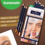 Faber-Castell Goldfaber Colored Pencils: Skin Tone Colored Pencils with Smooth Laydown, Rich Pigment, Break-Resistant Cores, Great for Portraits, Sketching & Adult Coloring (12 Count)