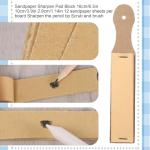 37 PCS Blending Stumps and Tortillions Paper Art Blenders 12 Blending Stumps Set 2 Blendings Sponge Pen 2 Sketch Wipers 20 Sponge Heads 1 Sandpaper Sharpeners for Artist Charcoal Sketch Drawing