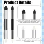 37 PCS Blending Stumps and Tortillions Paper Art Blenders 12 Blending Stumps Set 2 Blendings Sponge Pen 2 Sketch Wipers 20 Sponge Heads 1 Sandpaper Sharpeners for Artist Charcoal Sketch Drawing