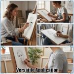 37 PCS Blending Stumps and Tortillions Paper Art Blenders 12 Blending Stumps Set 2 Blendings Sponge Pen 2 Sketch Wipers 20 Sponge Heads 1 Sandpaper Sharpeners for Artist Charcoal Sketch Drawing