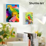 Shuttle Art Stretched Canvas, 20 PCS Value Pack, 5 x 7, 8 x 10 Inches (10 of Each), 100% Cotton, Primed White Canvases for Painting, Stretched Canvas Art Supplies for Acrylic, Oil, Acrylic Pouring