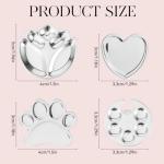 4 Pack Mini Nail Art Palette, Nail Polish Palette, Finger Rings Metal Manicure Palettes Tools, Gel Palettes Manicure for Nails Art Display