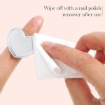 4 Pack Mini Nail Art Palette, Nail Polish Palette, Finger Rings Metal Manicure Palettes Tools, Gel Palettes Manicure for Nails Art Display