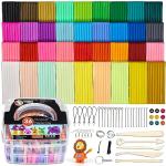 CiaraQ Polymer Clay Starter kit, Oven Baked Modeling Clay with Sculpting Tools, 36 Colors, 2.6 lbs