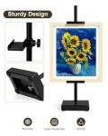 Victawks Adjustable Tabletop Easel Stand, Picture Easels for Display Up to 17" H, Black Metal Picture Frame Holder Stand Table for Art, Photo (1 Pack)