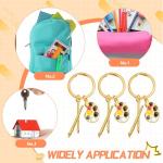 Ecally 6 Pcs Paint Party Favors Art Keychain Painter Palette Brush Keychain Art Teacher Gifts from Student Artist Gifts for Painters Artist Party Gift Supplies