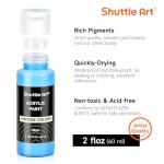 Shuttle Art Acrylic Paint Set, 25 Vintage Colours, 2oz/60ml Bottles, Rich Pigmented, Premium Acrylic Paints for Artists, Beginners and Kids on Rocks Crafts Canvas Wood Ceramic