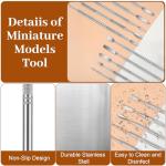 5PCS Stainless Steel Wax Carving Tools, Double-Headed Clay Tools, Professional Clay Sculpting Tool for Ceramics, Modeling, and Art Crafting