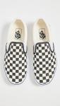 Vans Slip On Unisex Sneakers, Checkerboard Black/Off White, 6.5 US Women/5 US Men