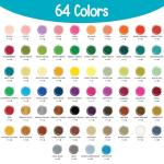 Chalkola Watercolor Paint Set - 64 Water Color Paint Tubes (12ml, 0.4oz), 10 Painting Brushes & 1 Palette, 20 WaterColor Pad | Art Supplies for Adults & Professional Artists