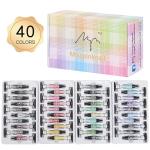 Gel palette Painting gel for nail art 40colors individual squares UV LED for Nail Art DIY