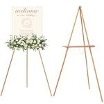 MEEDEN Wood Easel Stand for Display: Wooden Tripod for Poster Board - Wedding Easel Standing for Welcome Sign