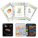 48 Colors Watercolor Paint Set for Adults with Watercolor Workbook-Create 36 Beautiful Paintings,Complete Water Colors Paint Adult Set for Beginners&Artists 3 Pack