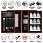 VigorFun Art Supplies, Deluxe Wooden Art Set Crafts Drawing Painting Kit with 2 Sketch Pads, Oil Pastels, Acrylic, Watercolor Paints, Creative Gifts Box for Adults Artist Kids Teens Girls