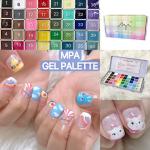Gel palette Painting gel for nail art 40colors individual squares UV LED for Nail Art DIY