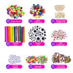Itopstar 3000 Kids Arts and Crafts Supplies for Kids Crafting Supply in 3 Layered Plastic Art Box All in One Ages 8 9 10 11 & 12 Year Old Girls & Boys Crafting Supply Set
