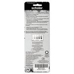 Prismacolor 2502 Scholar Graphite Pencil Set, 4B/2B/HB/2H, Kneaded Eraser