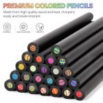 Yangmei Easter Basket Essentials, 24 Rainbow Colored Pencils, Easter Basket Stuffers, Gifts for Teens Girl Stuff, Art Supplies for Kids 9-12, Gifts for 5-12 Year Old Girl, Arts and Crafts for Kids