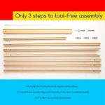 MEEDEN Wood Easel Stand for Display: Wooden Tripod for Poster Board - Wedding Easel Standing for Welcome Sign