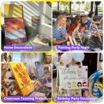 ESRICH Stretched Canvas for Painting, 12 Pack 4x4, 4x6, 8x10, 11x14(3 of Each) Canvas Set, Multi-Size Blank Canvases for Painting, Primed Paint Canvas for Kids, Adults, Beginners, Artists.