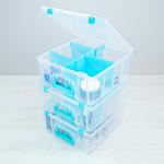 ArtBin Super Satchel Double Deep Compartment Box - Art Storage with 8 Removable Compartments, Smart Closure for Craft Supplies