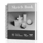 Yagol Sketch Book 9x12 Inch 100 Sheets 68LB/100GSM, Sketch Pad with Spiral-Bound Art Paper for Drawing and Painting for Pencils, Charcoal, Dry Media