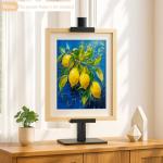 DAZZLIFE Adjustable Tabletop Easel Stand, Adjustable Metal Picture Frame Holder Stand for Display Up to 24" H, Desktop Art Display Stand for Painting, Photos, Canvas, Signs, Books