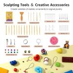 Aestd-ST Polymer Clay 60 Colors, Modeling Clays for Kids DIY Starter Kits, Oven Baked Model Clay, Non-Sticky,with Sculpting Tools, Holiday Gift for Children and Artists.