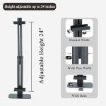 DAZZLIFE Adjustable Tabletop Easel Stand, Adjustable Metal Picture Frame Holder Stand for Display Up to 24" H, Desktop Art Display Stand for Painting, Photos, Canvas, Signs, Books