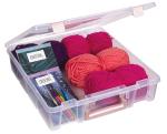 ArtBin 6955RL Super Satchel Compartment Box Clear Craft Organizer Storage Case - Rose Gold, Pack of 1