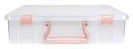 ArtBin 6955RL Super Satchel Compartment Box Clear Craft Organizer Storage Case - Rose Gold, Pack of 1