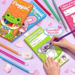 YEGEER Valentines Colored Pencils Bulk Classroom Exchange Gifts for Kids, 24 Packs Pre-sharpened Coloring Pencils Set, School Valentines Day Party Favors for Boys Girls, 12 Assorted Colors, 288 Count