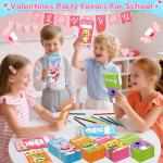 YEGEER Valentines Colored Pencils Bulk Classroom Exchange Gifts for Kids, 24 Packs Pre-sharpened Coloring Pencils Set, School Valentines Day Party Favors for Boys Girls, 12 Assorted Colors, 288 Count