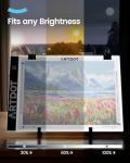 ARTDOT A4 LED Light Pad for Diamond Painting Kits for Adults, USB Powered Adjustable Brightness Diamond Art Light Board with Accessories