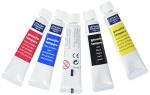 Lefranc & Bourgeois Gouache Tubes of Paint Set, Multi-Colour, Multicoloured, Palette Box - 5 Farben